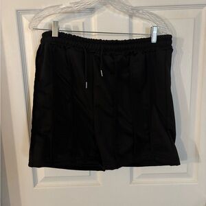 Black Pleated Shorts